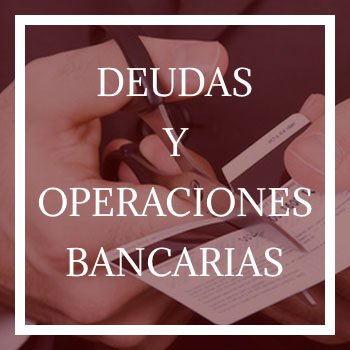 Servicios legales para deudas y operaciones bancarias